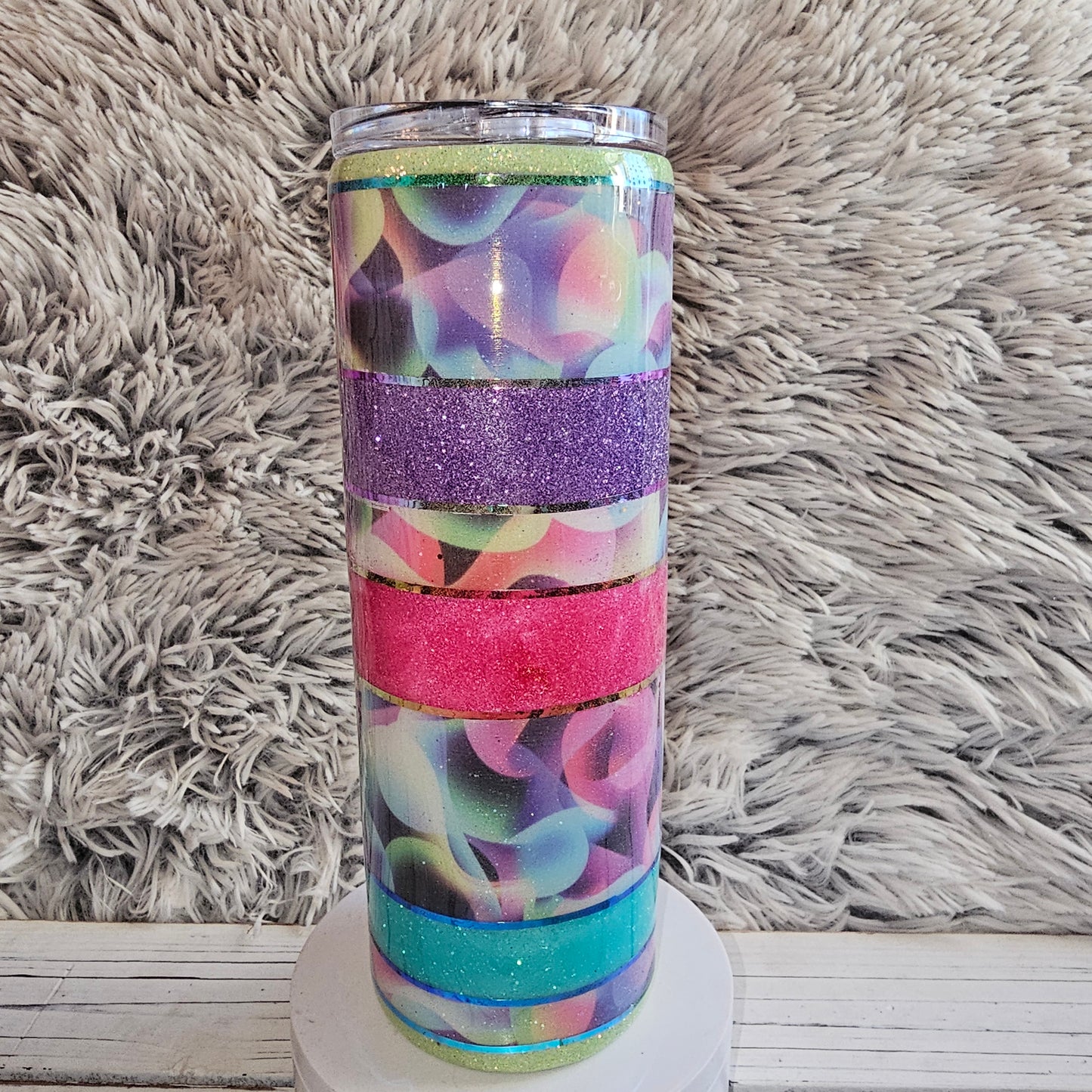 Swirl striped tumbler
