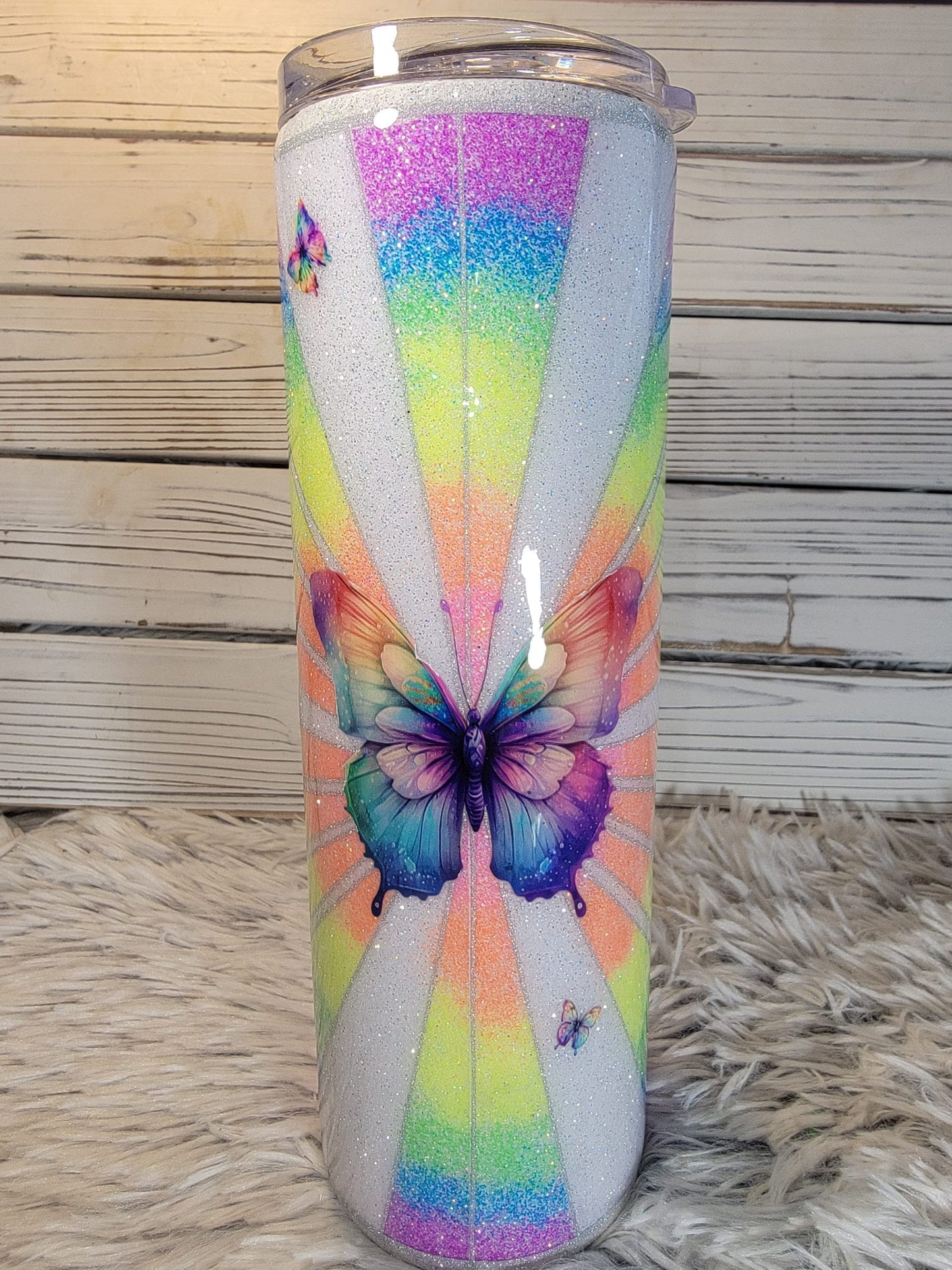 Rainbow Butterfly templet