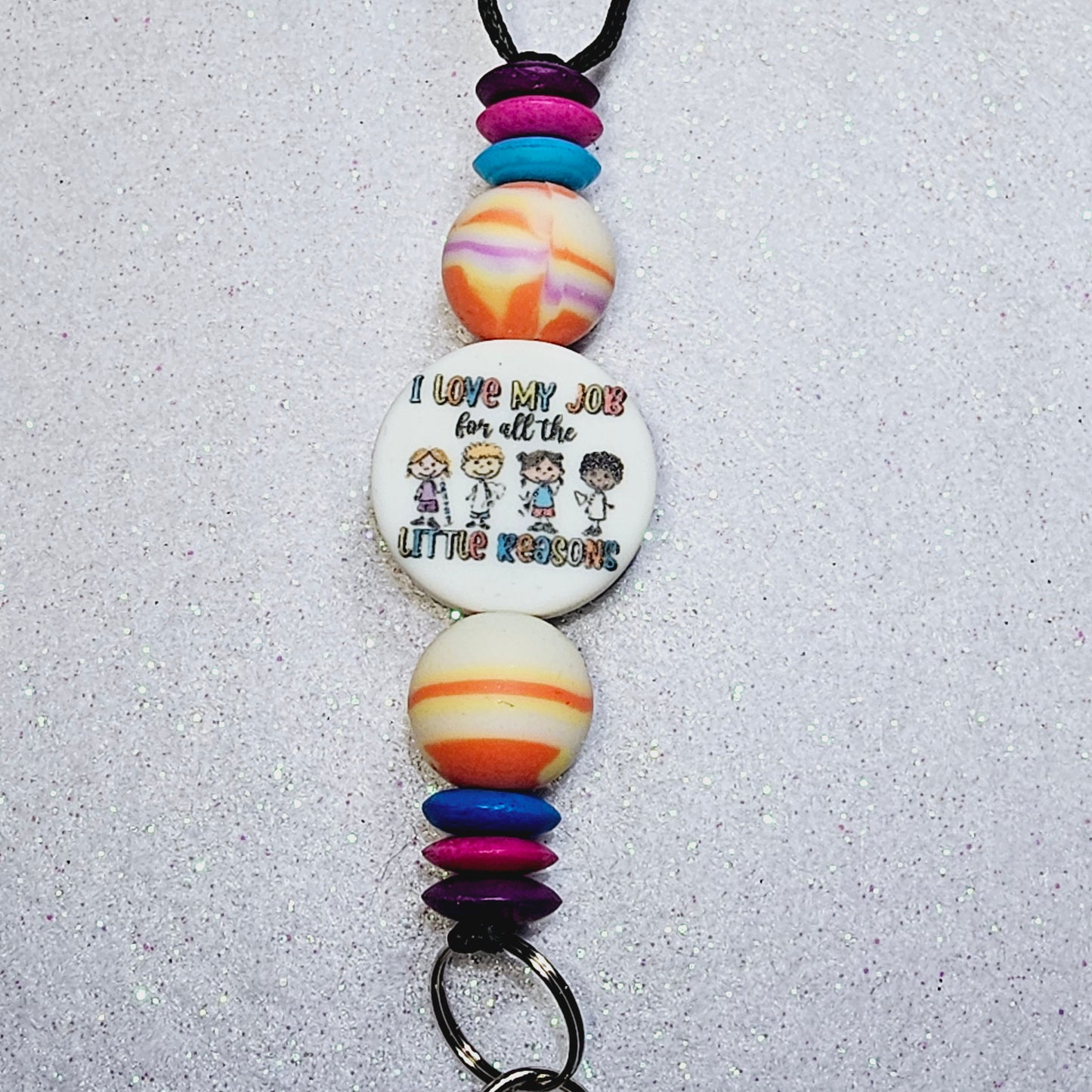 I love my job for all the little reasons lanyard