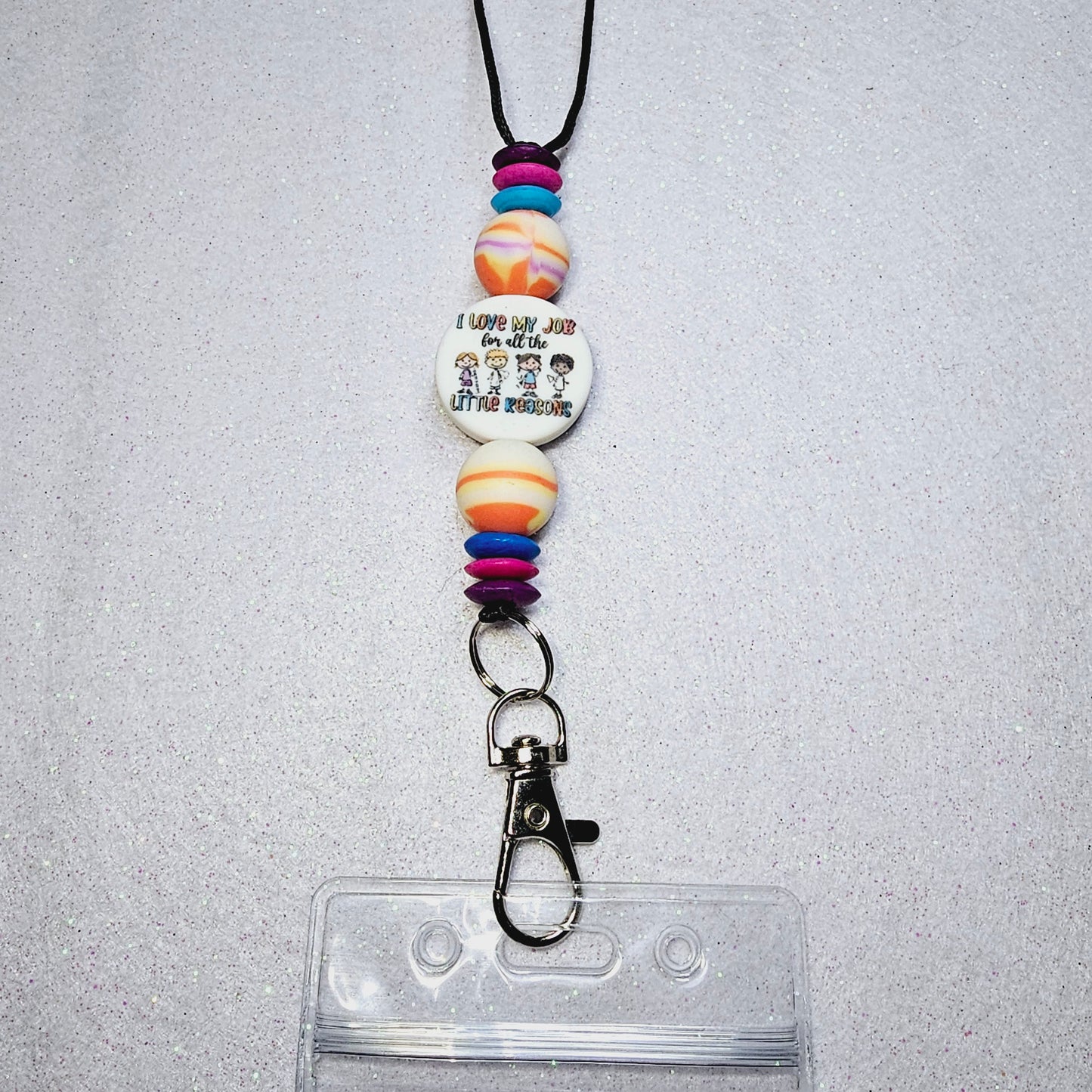 I love my job for all the little reasons lanyard