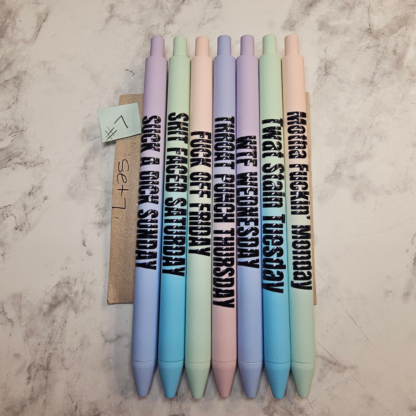 days of the week pens #7 (adults)