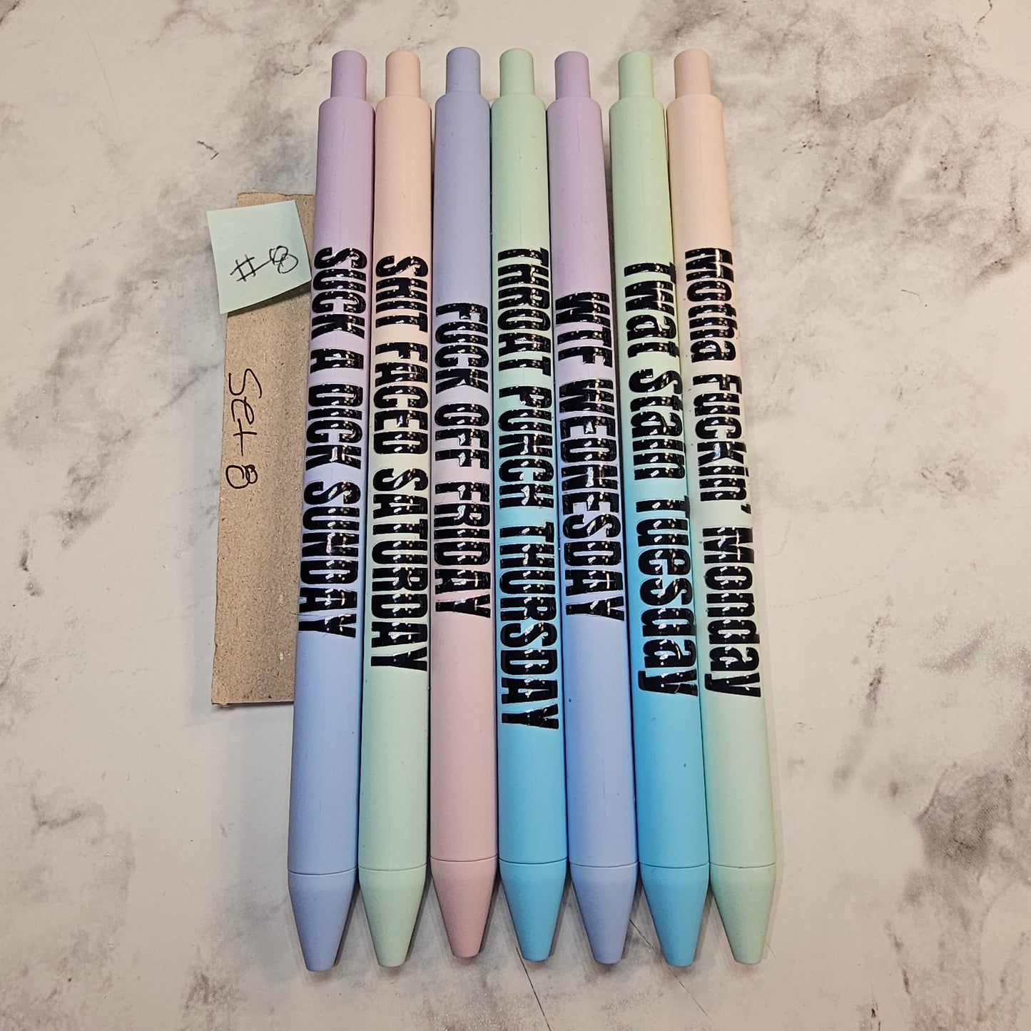 days of the week pens #8 (adults)