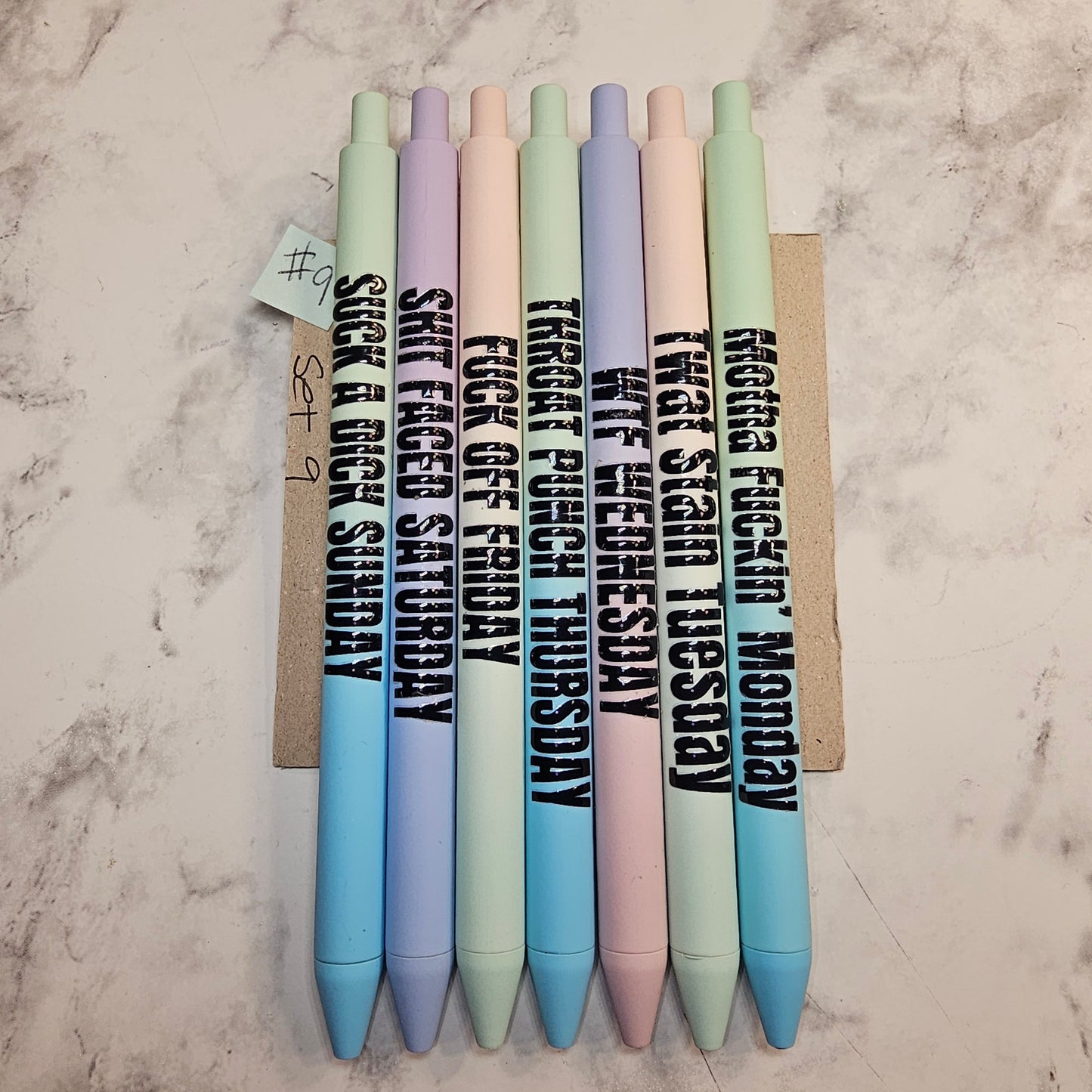 days of the week pens #9 (adults)