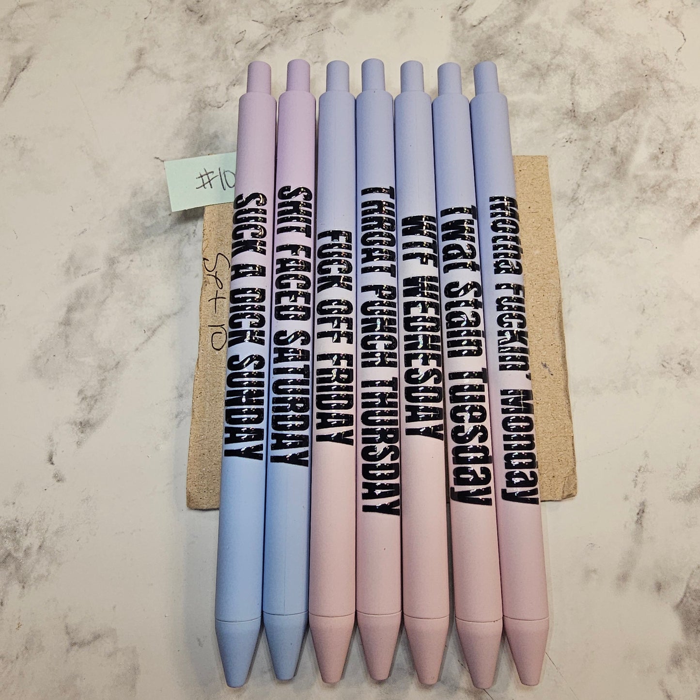 days of the week pens #10 (adults)