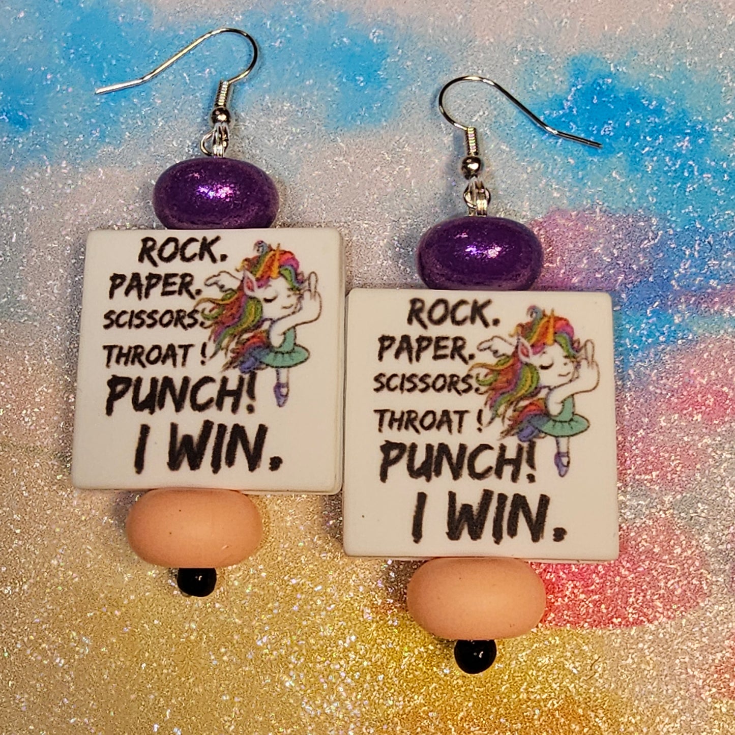 Rock Paper Scissors Earrings