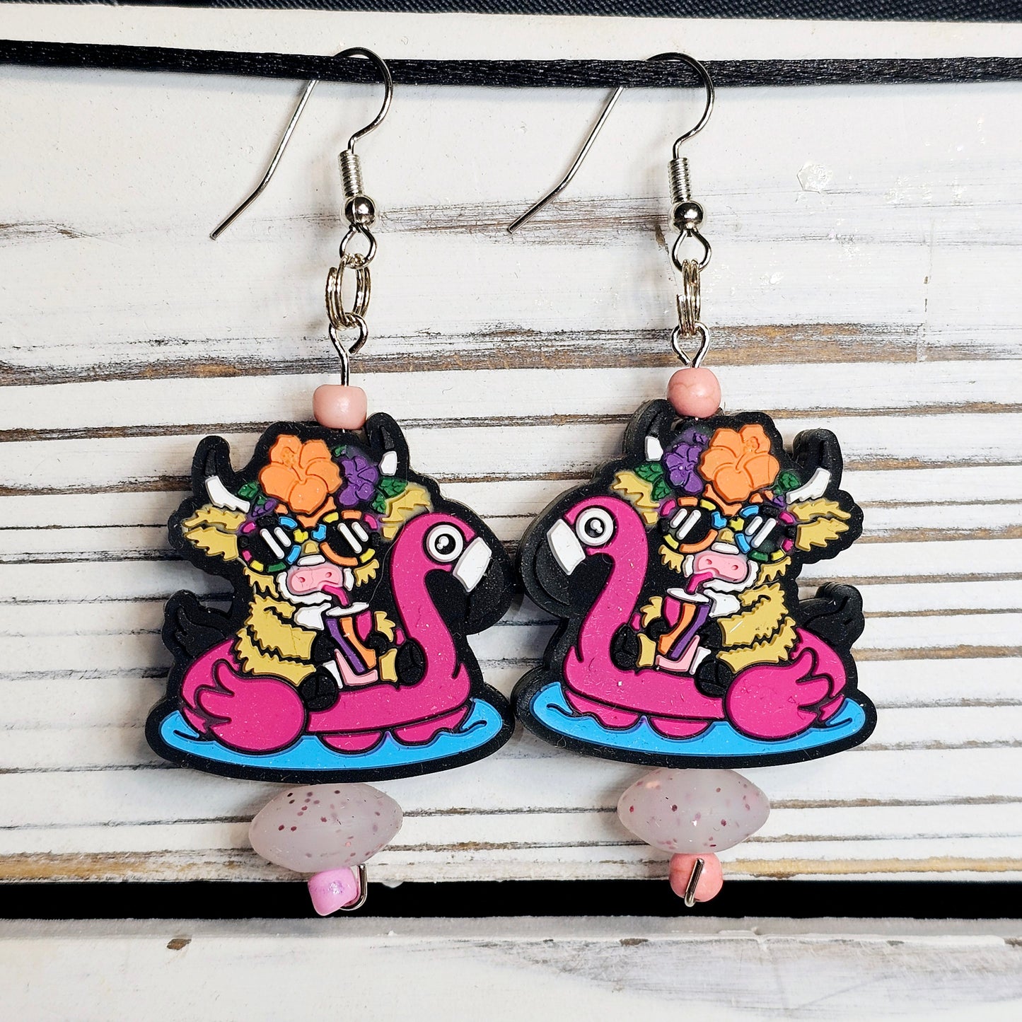 Floating Flamingo Earrings #8