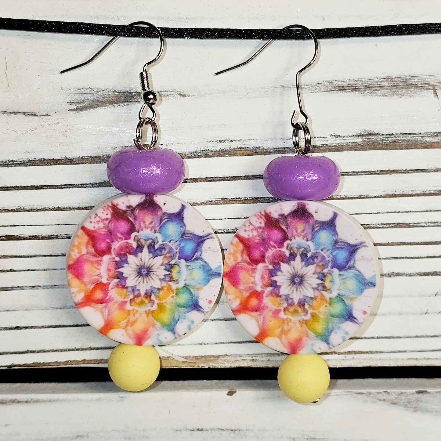 Flower Mandela Earrings #7