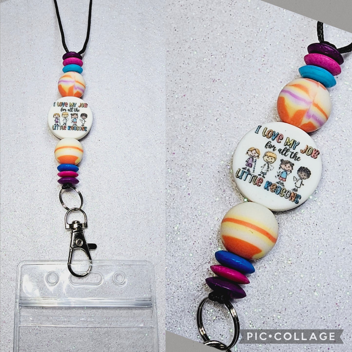 I love my job for all the little reasons lanyard