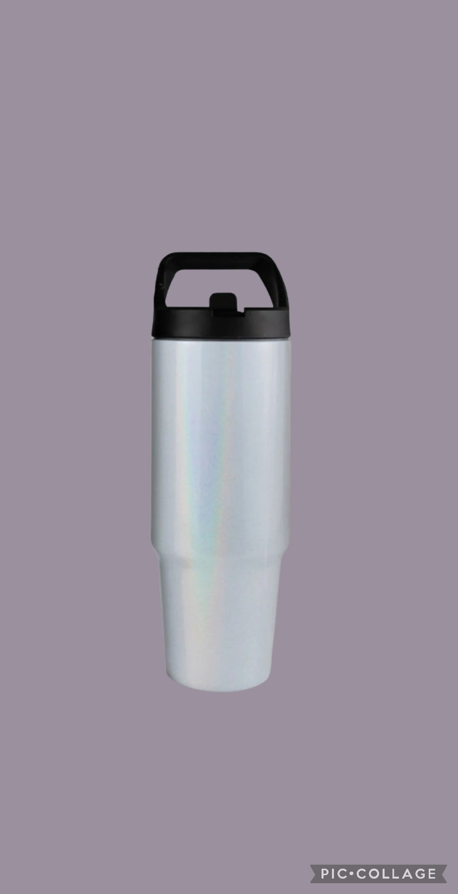24z w/top Handle Stainless Steel glitter/ink/epoxy Tumbler (custom)