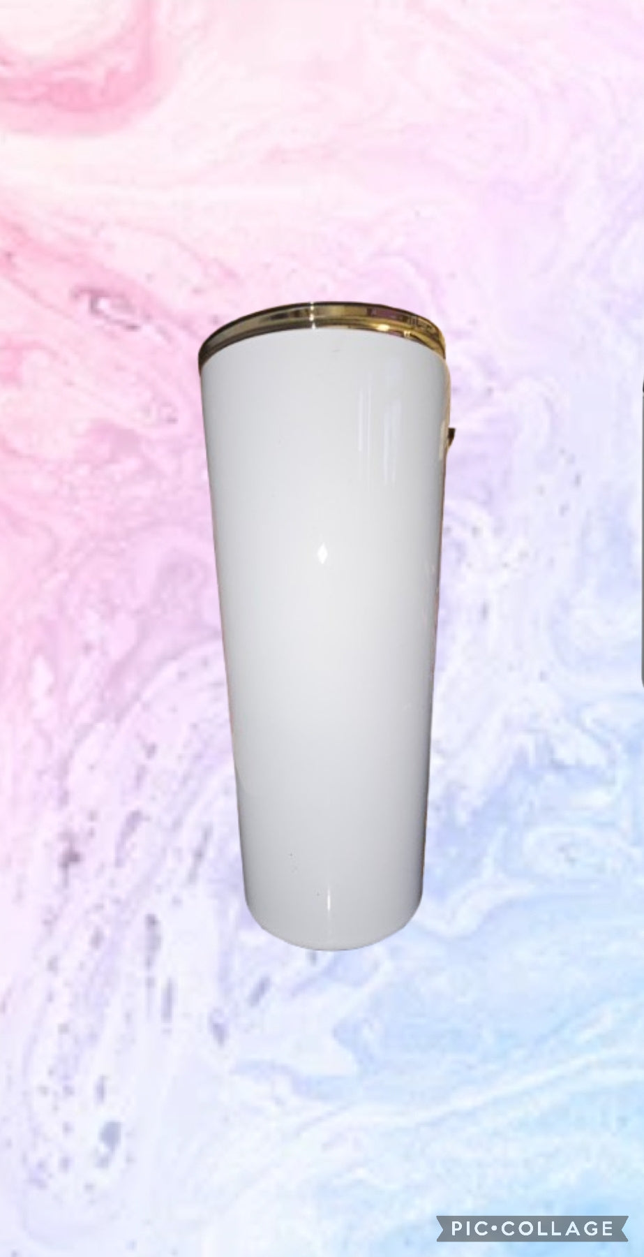 22oz Tapered Stainless Steel glitter/ink/epoxy Tumbler (custom)