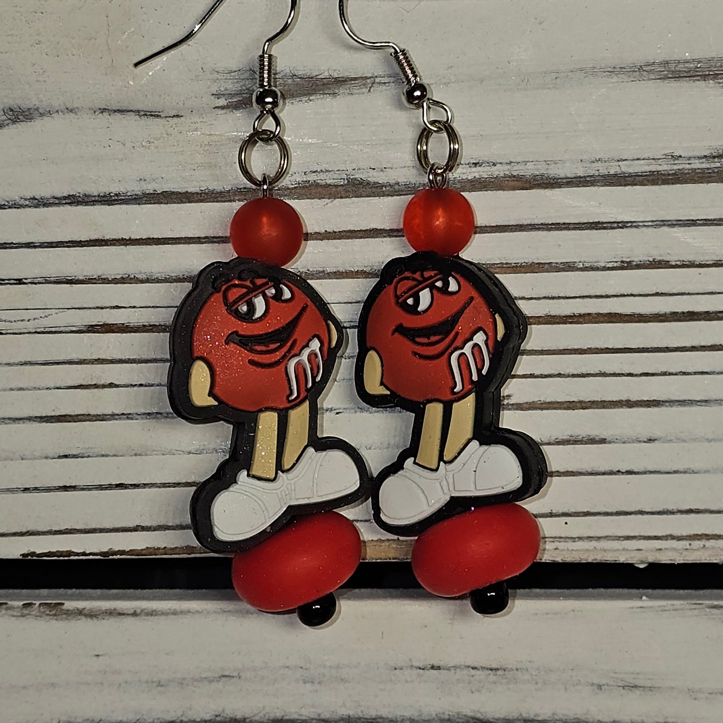 Red MM Earrings #2