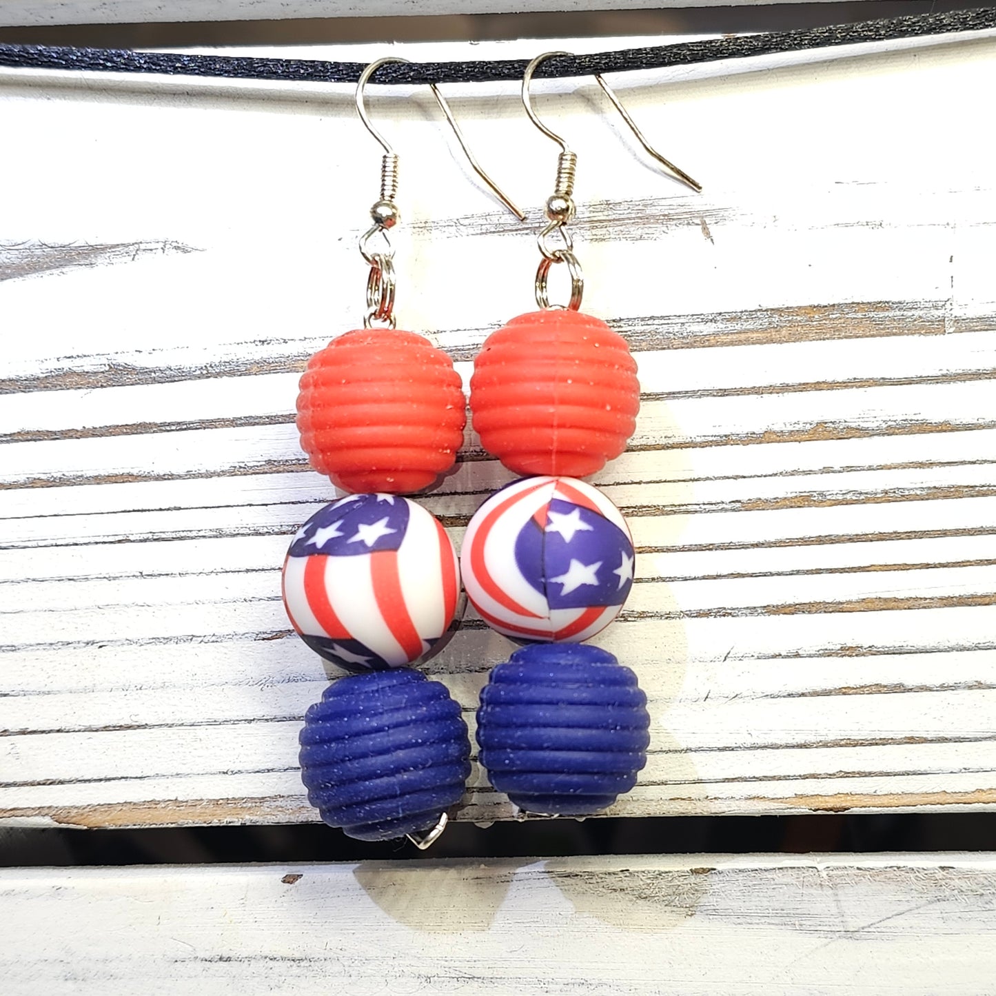 Flag earrings #39