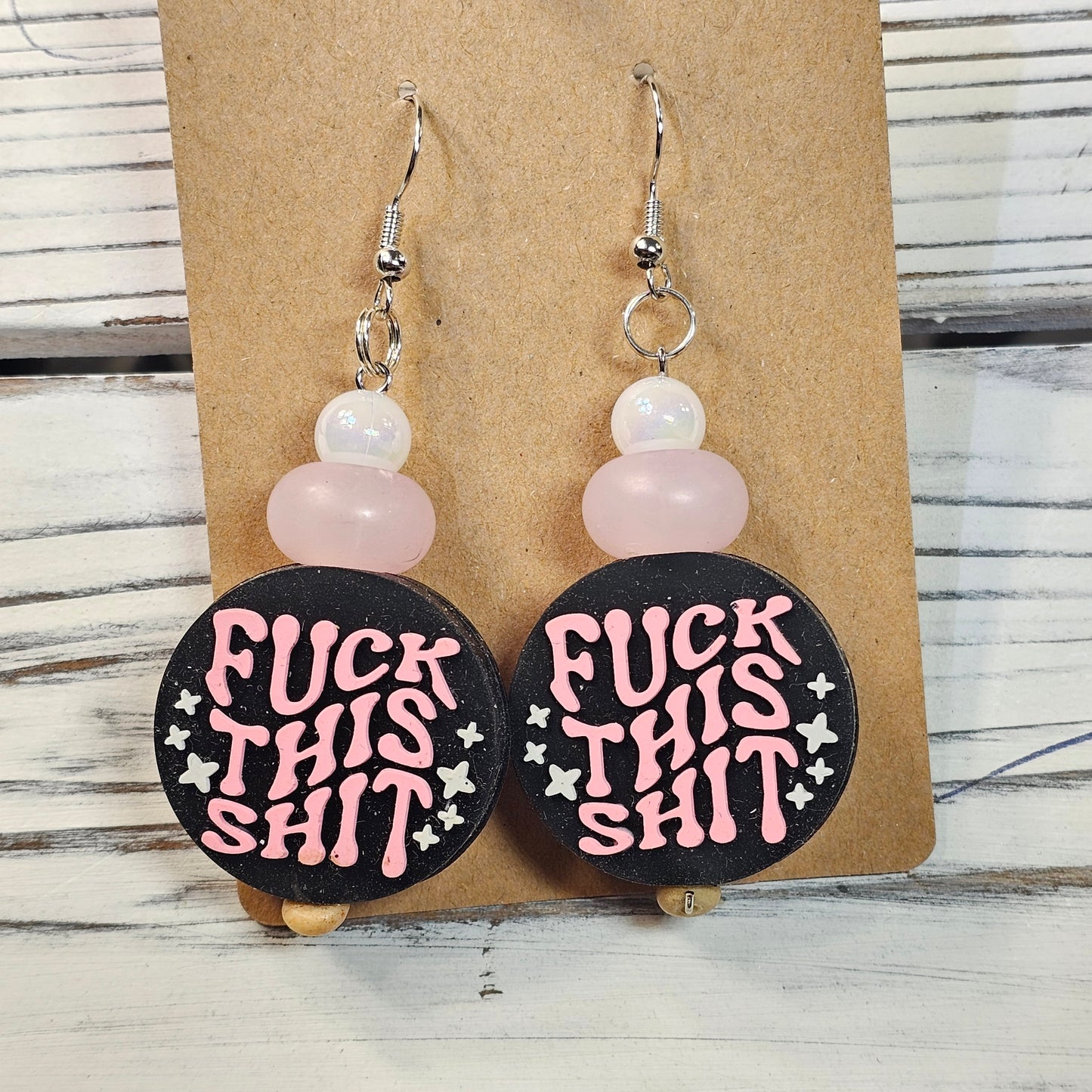 F. This Shit Earrings (ADULT) #142