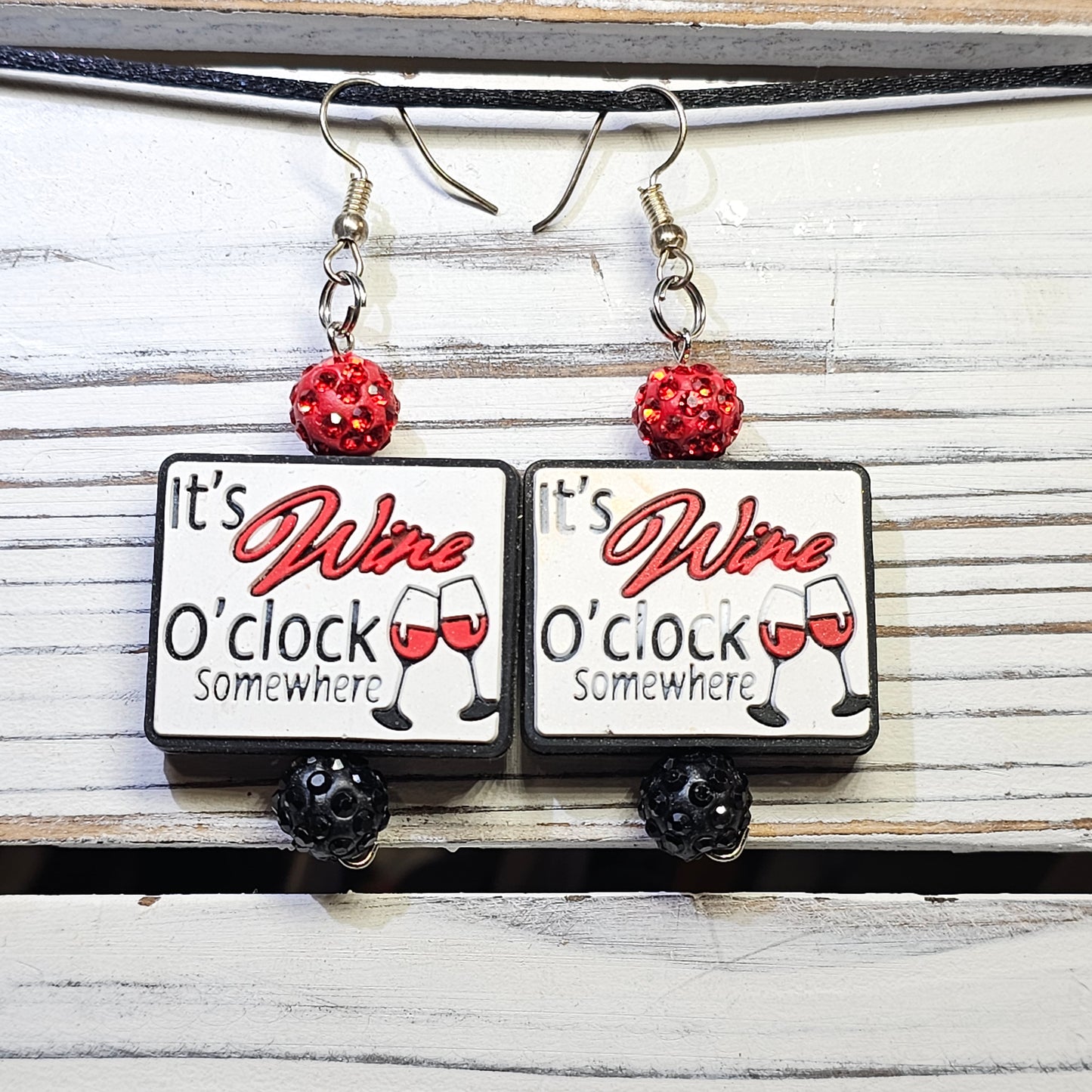 It's wine o'clock earrings #54