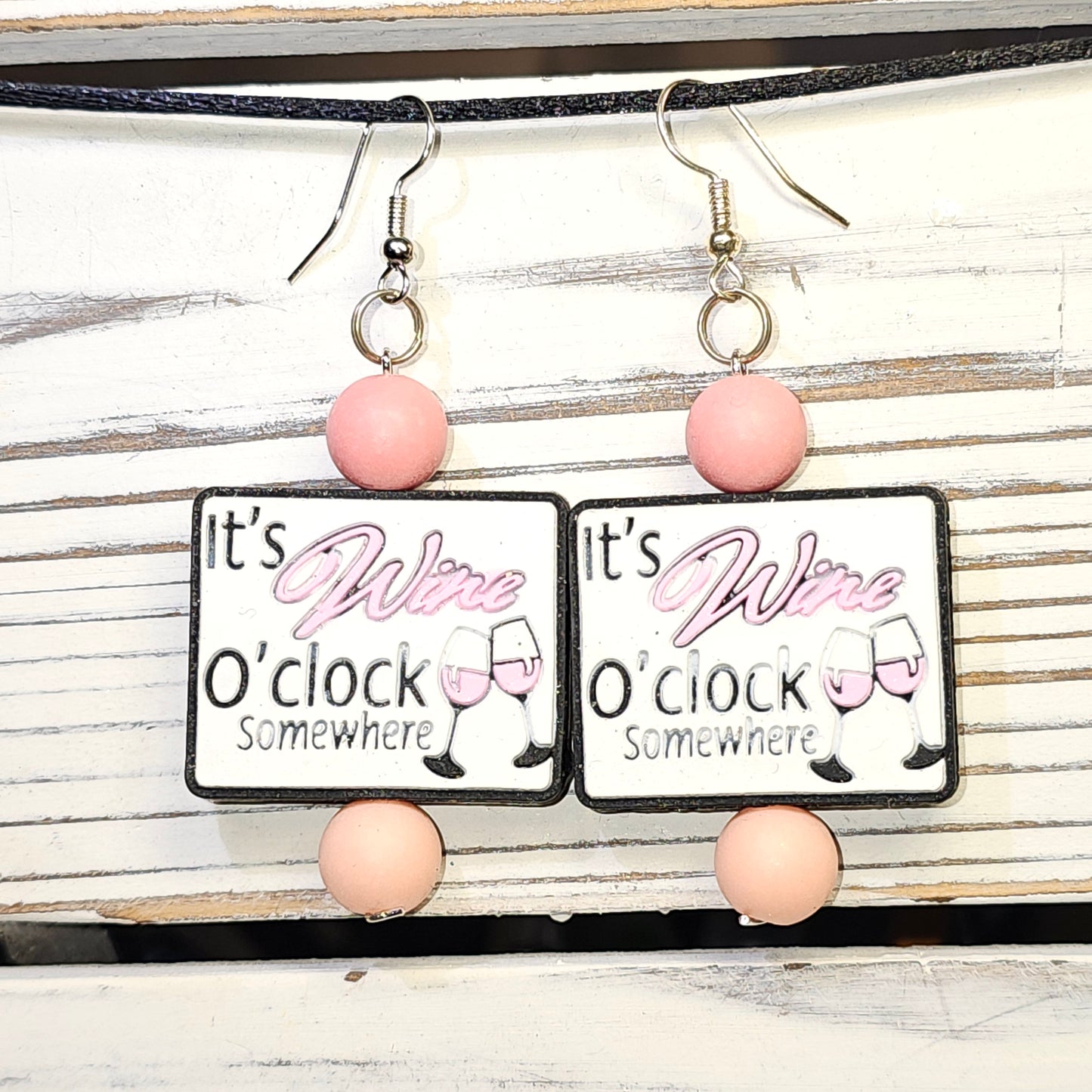Wine o'clock earrings #40