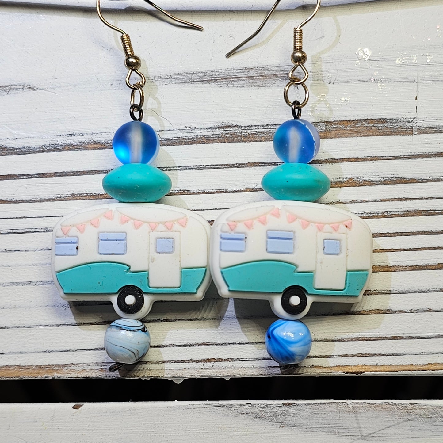 Blue Camper Earrings #61