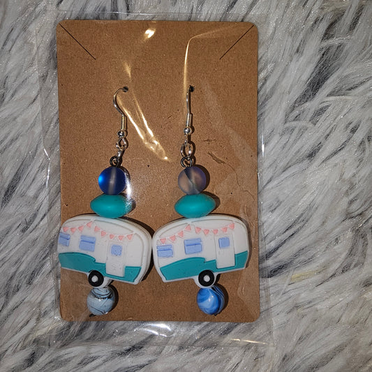 Blue Camper Earrings