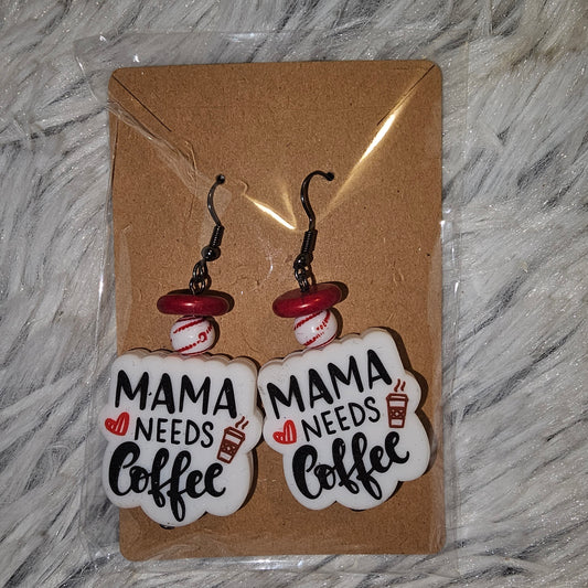 Momma Needs Coffee (earrings)