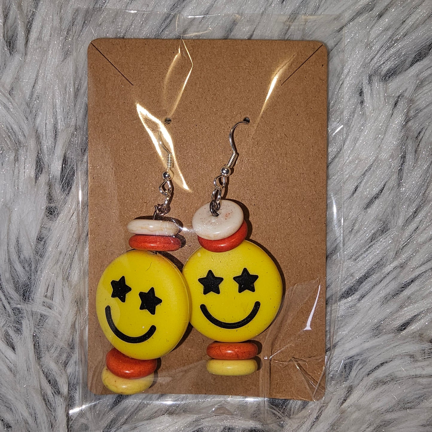 Smile Face Emoji Earrings (yellow)