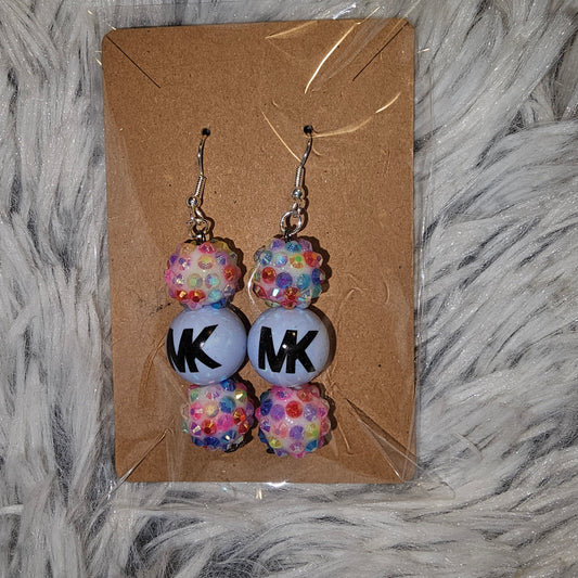 MK Earrings (Blue)