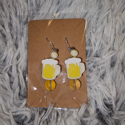 Beer Mug Earrings