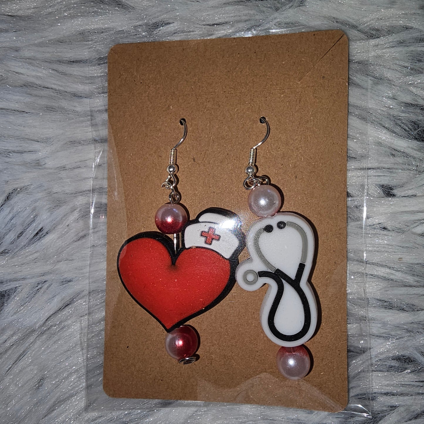 Nurse Heart Earrings