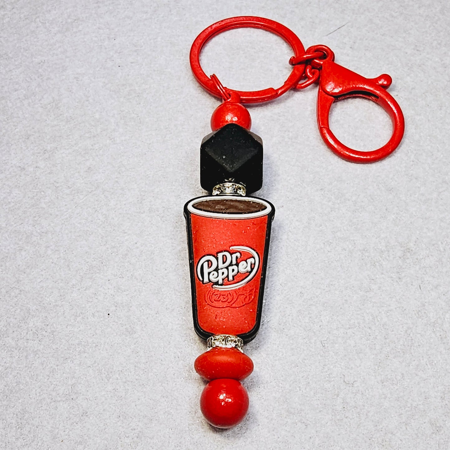 Dr. Pepper keychain