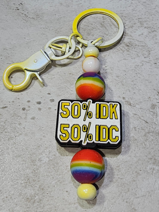 50% IDK...50% IDK keychain