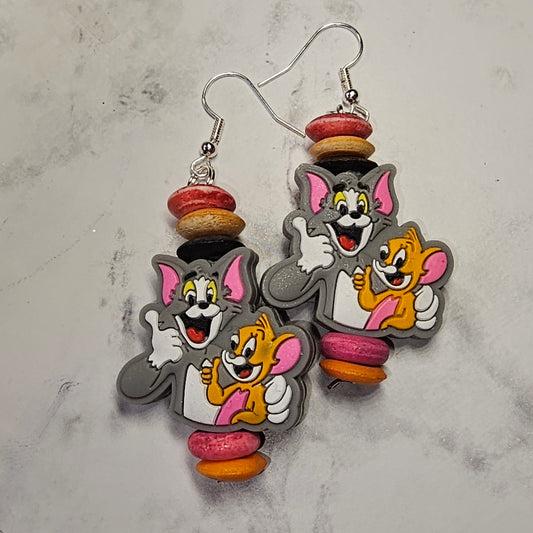 Tom & Jerry earrings