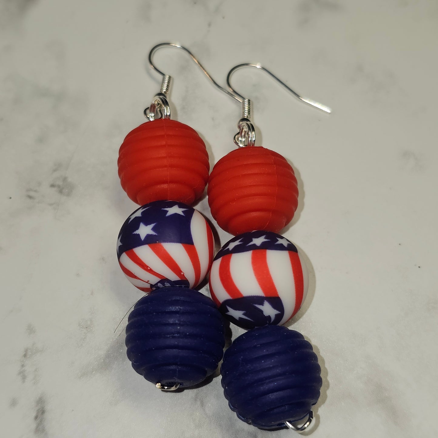 Flag earrings