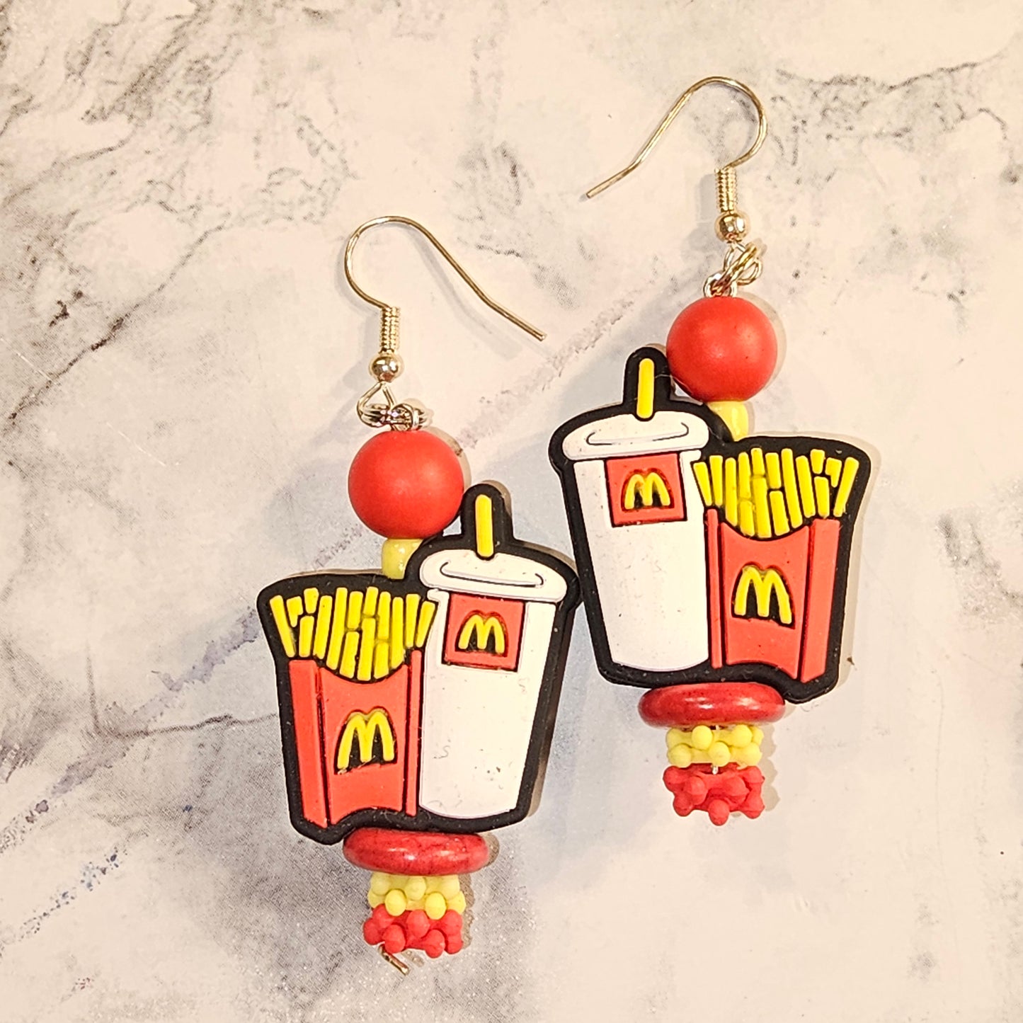 McDonalds fries/coke earrings