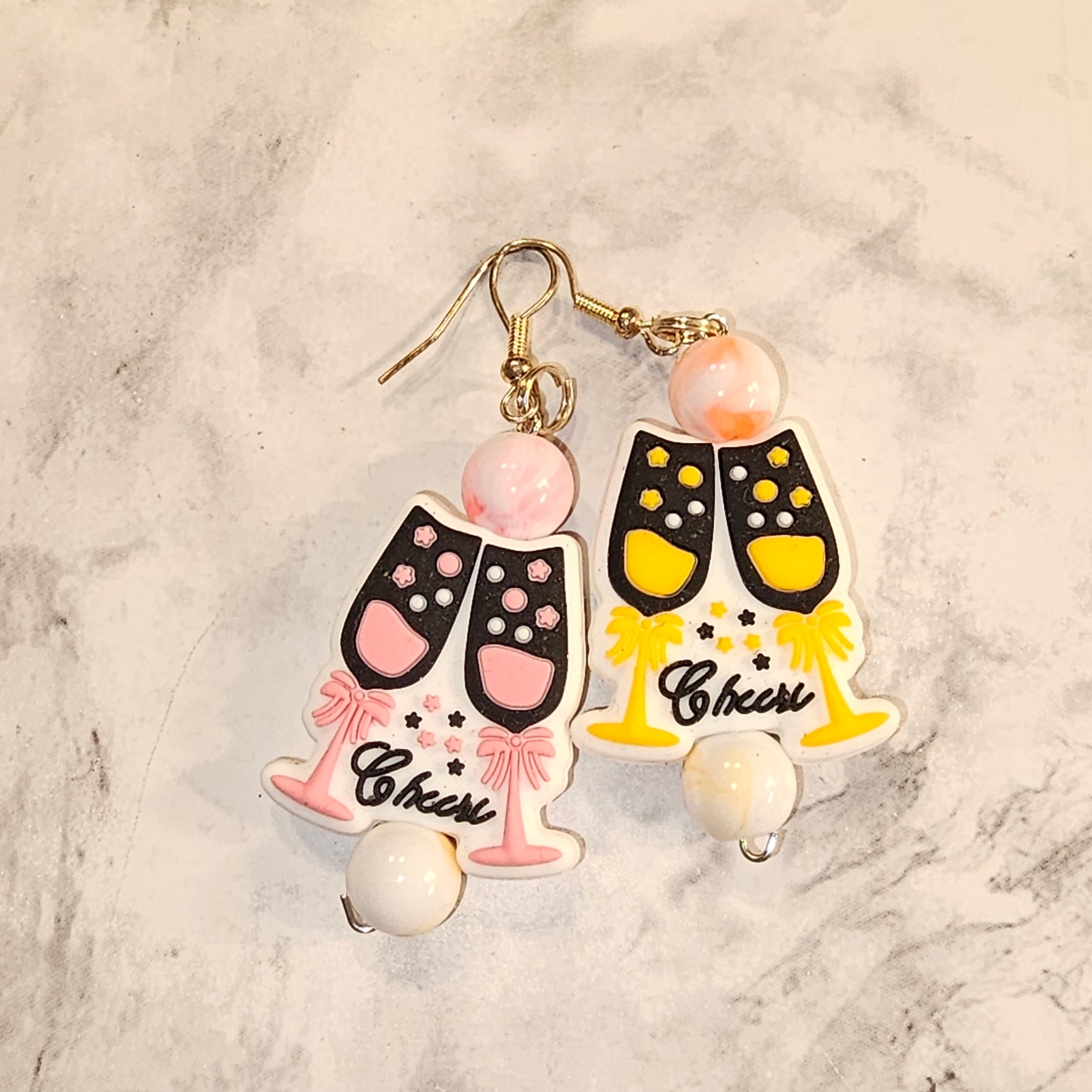 Cheers glass earrings