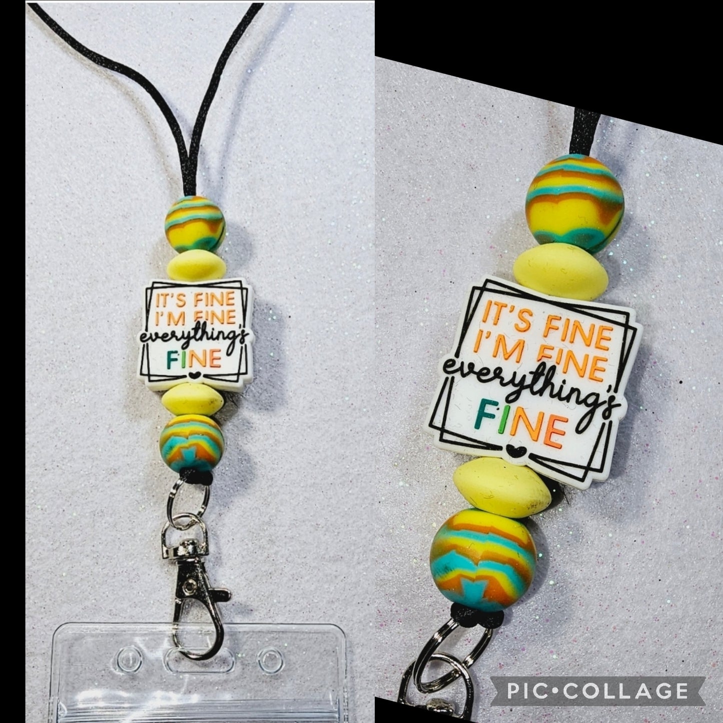 I'm fine...everything's fine lanyard