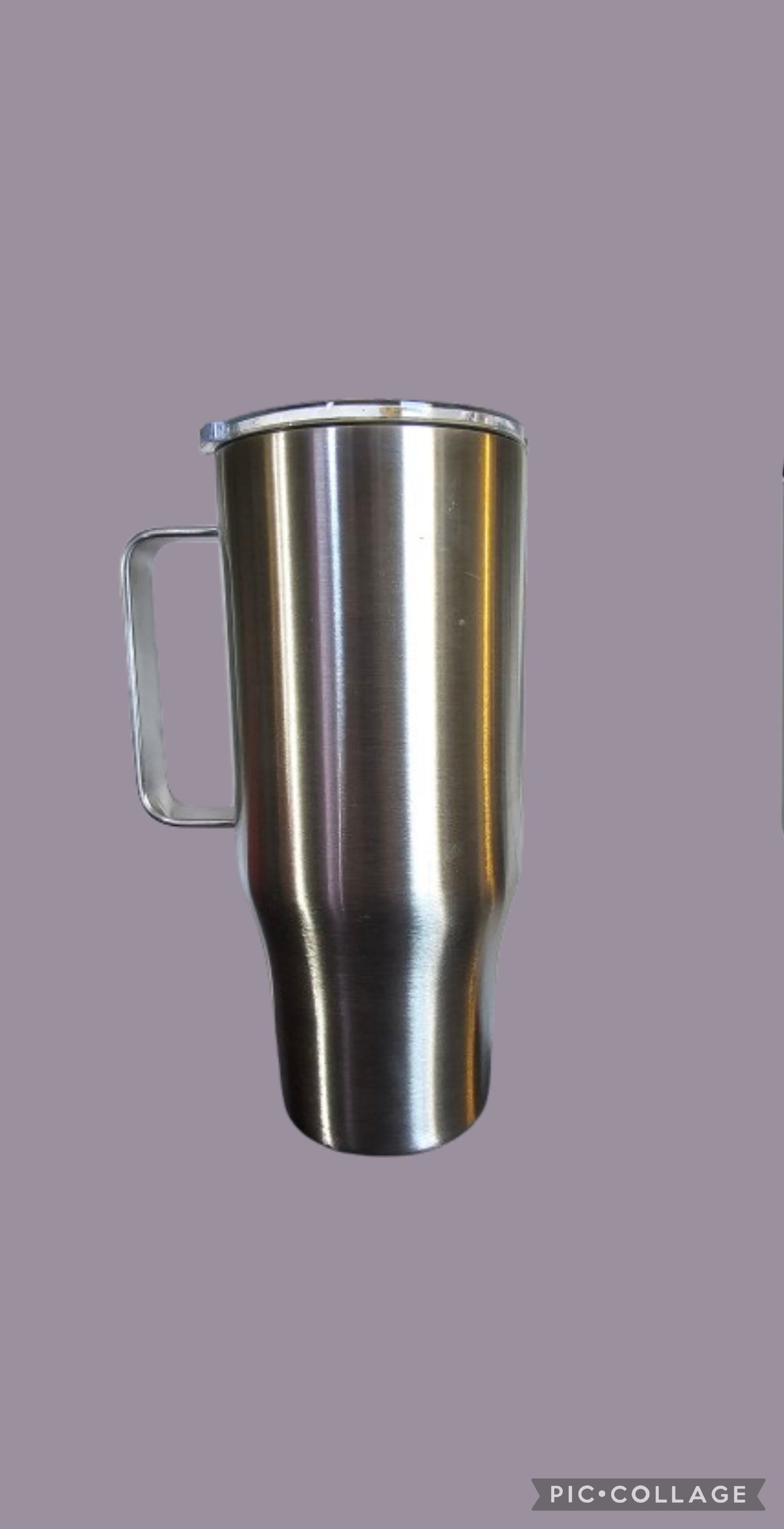 24oz w/handle Stainless Steel glitter/ink/epoxy Tumbler (custom)