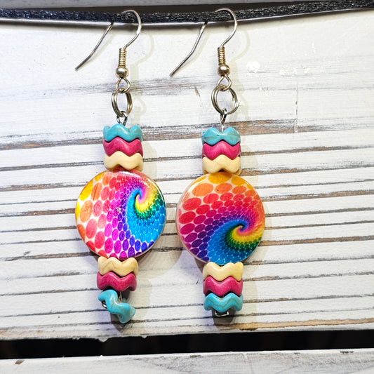 Tie Dye earrings #54
