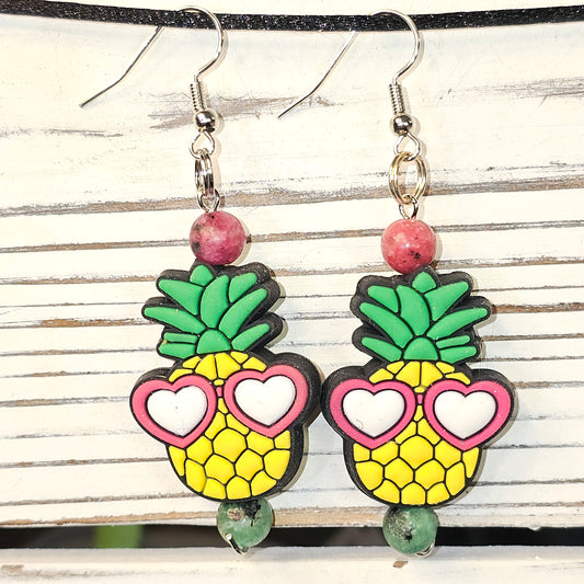 Sunglasses Pinapple Earrings #111