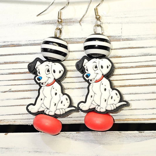 Dalmatian dog earrings #42