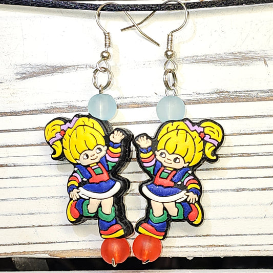 Rainbow Bright earrings #65