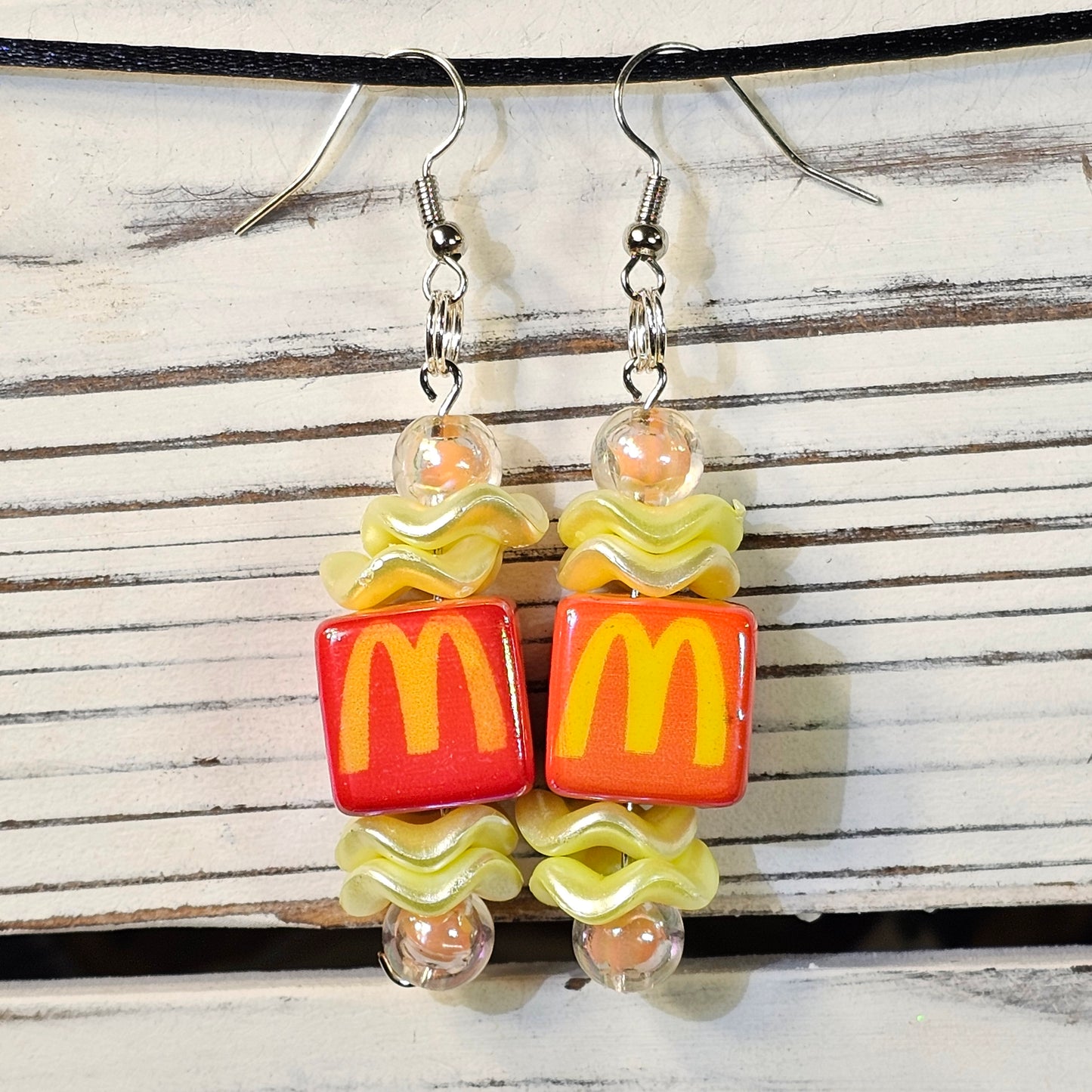 Square McD's Earrings #137