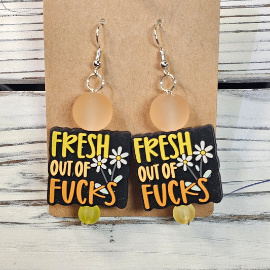 Fresh Out of F's Earrings (ADULT)  #140