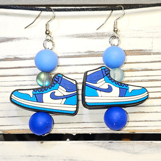 Blue Tennis Shoe earrings #41