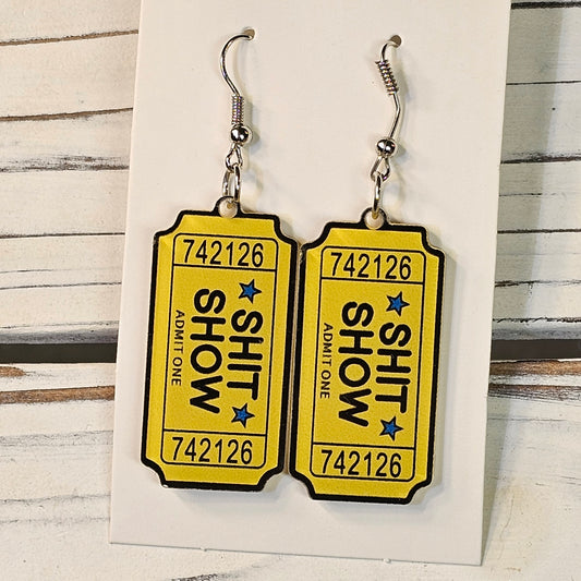 Shit Show earrings (ADULT)  #151
