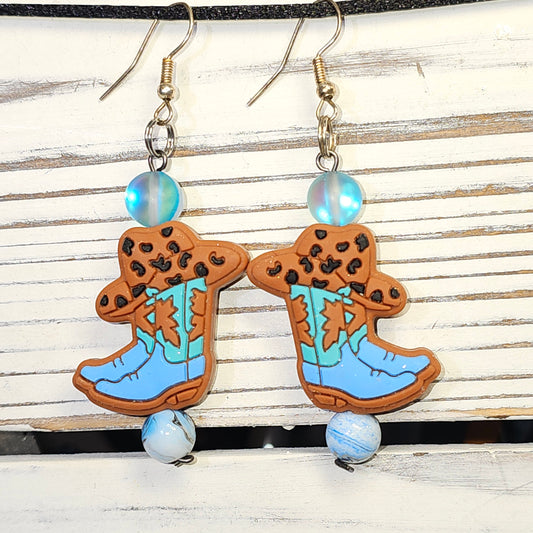 Cow girl earrings #27