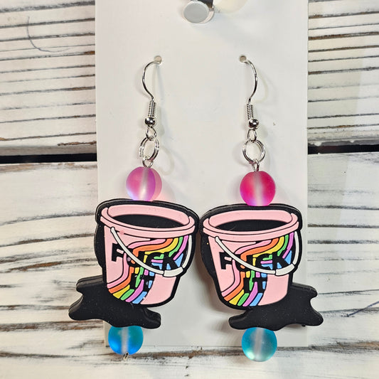 F- It Bucket earrings (ADULT)  #152