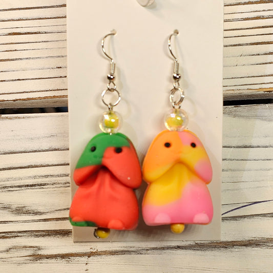 Pink/Red Penis Earrings (ADULT)  #149