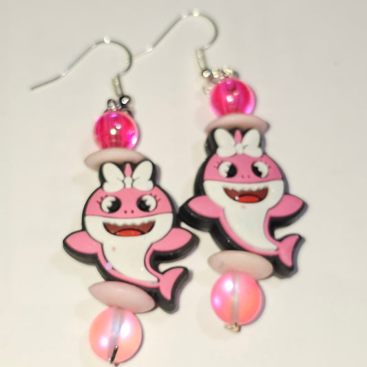 Baby Shark Pink Earrings #165